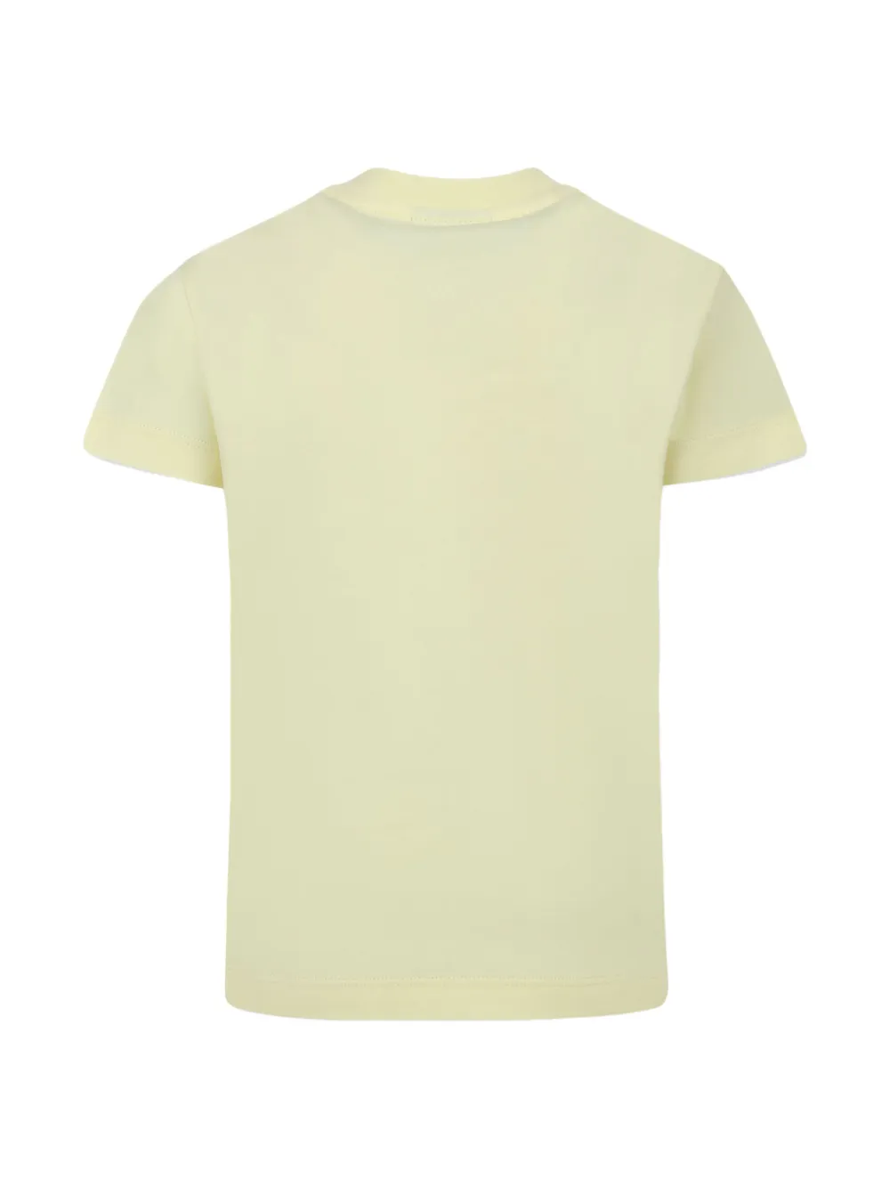 Fendi Kids T-shirt met geborduurd logo Geel