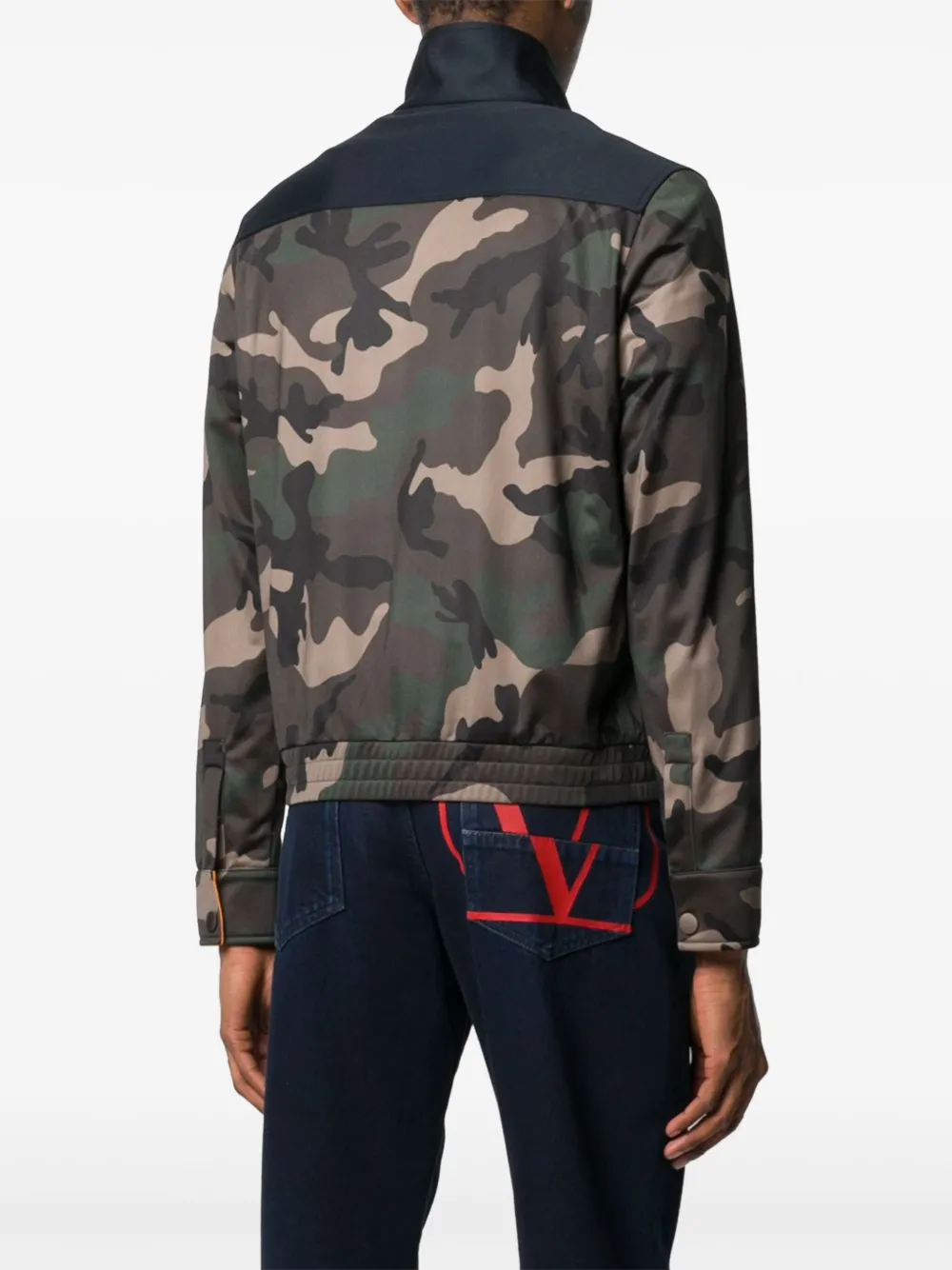 Valentino Garavani Sweater met camouflageprint Groen