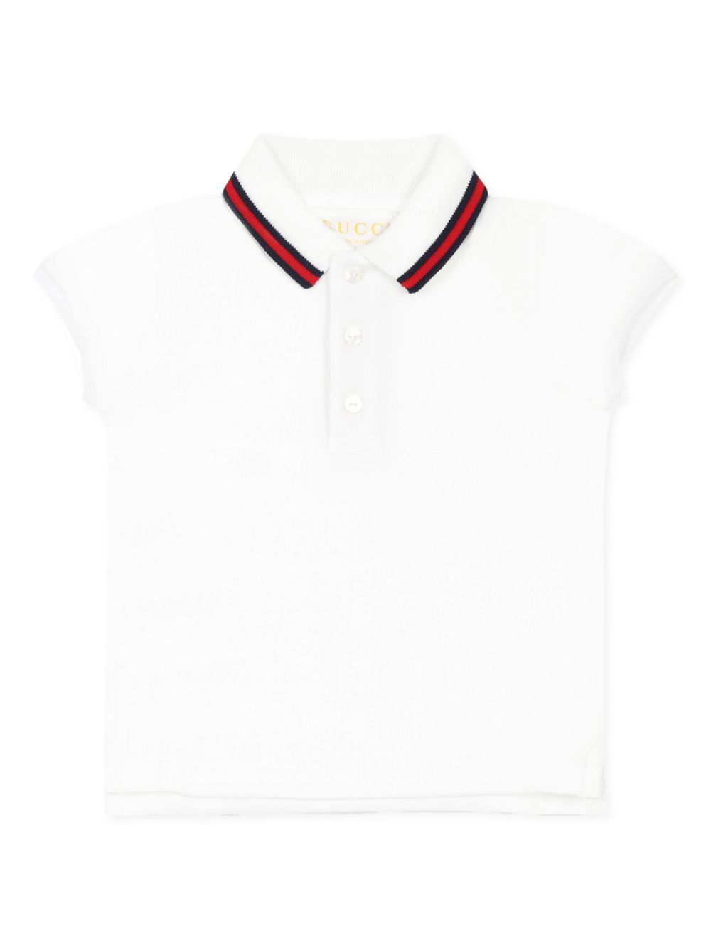 Gucci Kids Sylvie Web-detailed polo shirt - White