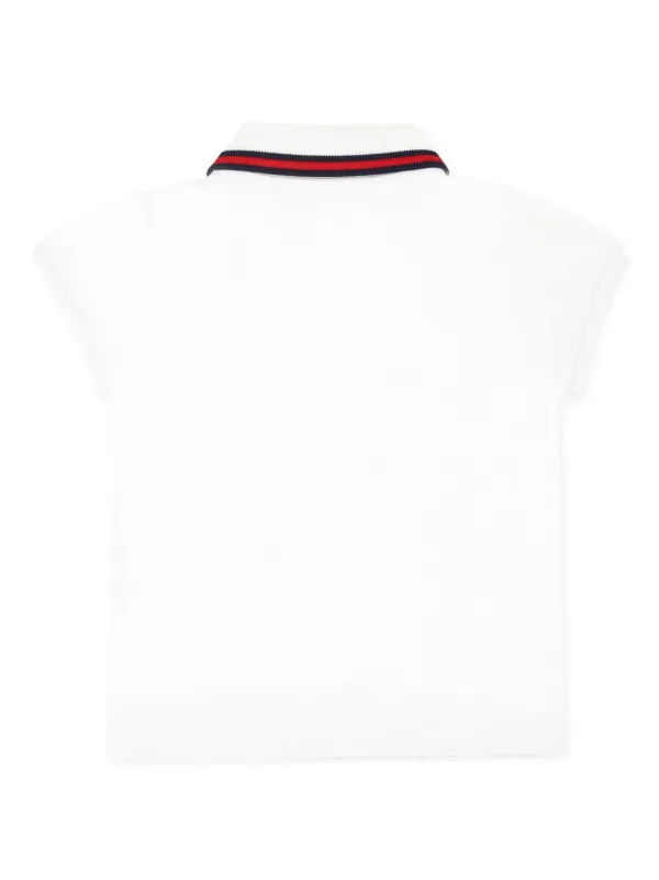 GUCCI ポロシャツ ホワイト Gucci Kids シルヴィ ポロシャツ | ホワイト | FARFETCH JP