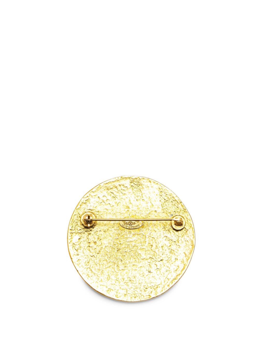 CHANEL Pre-Owned 1995 CC vergulde broche - Goud