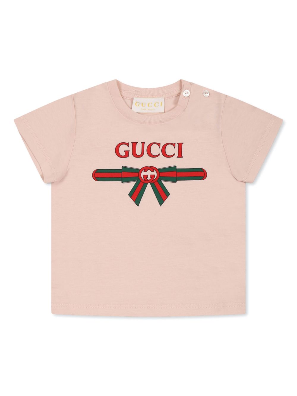 Gucci Kids logo-print T-shirt - Pink