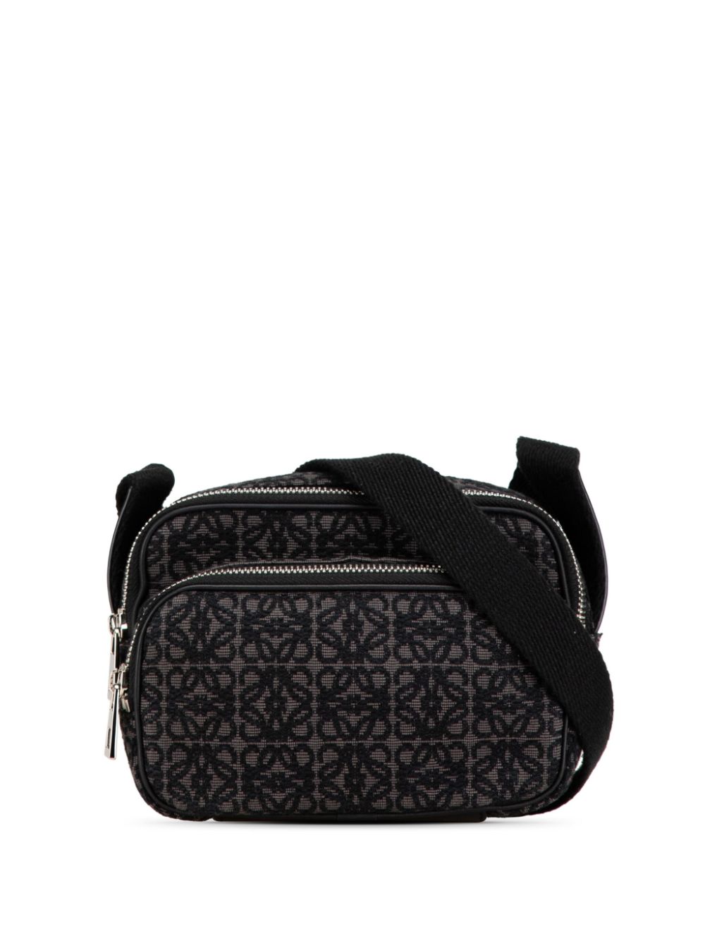 Loewe Pre-Owned 2022 Mini Anagram Jacquard Camera crossbody bag – Black