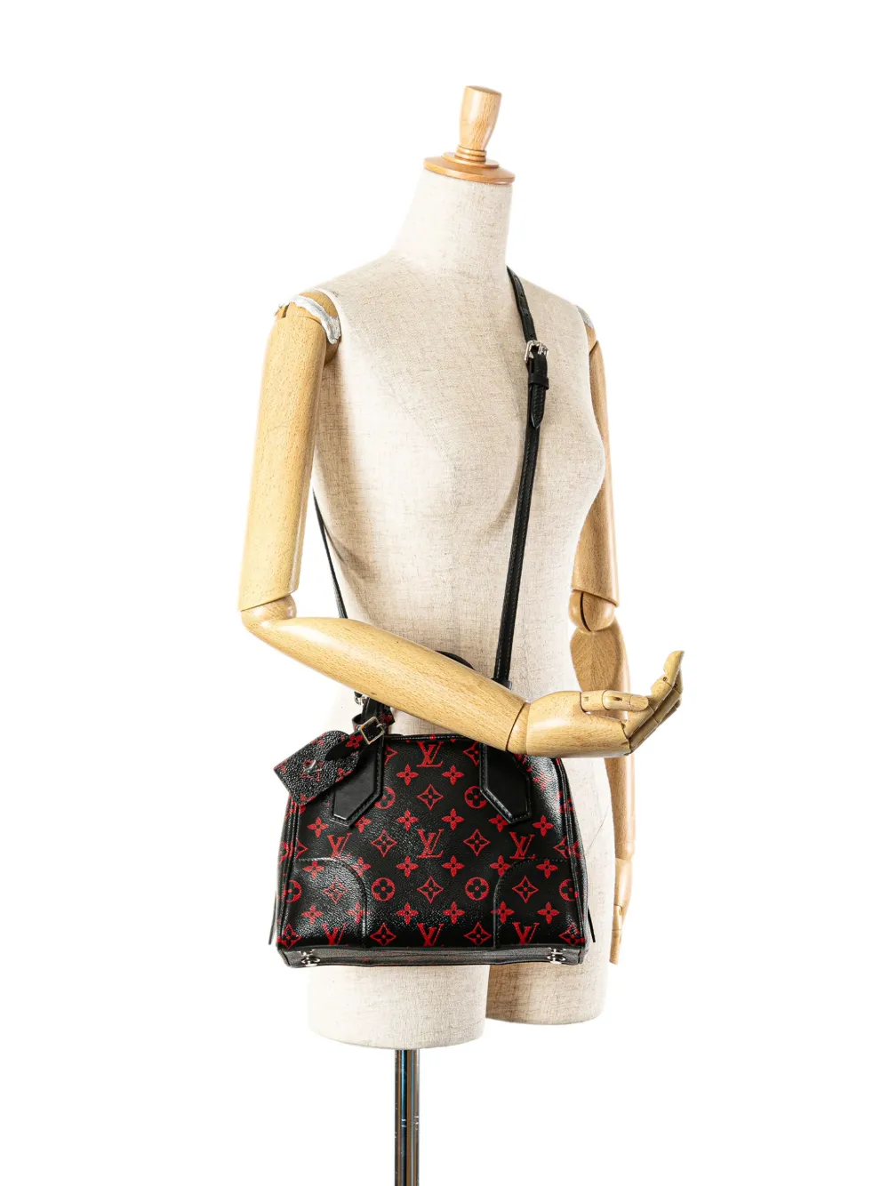 Louis Vuitton Pre-Owned 2015 Monogram Infrarouge Dora Soft BB boekentas - Zwart