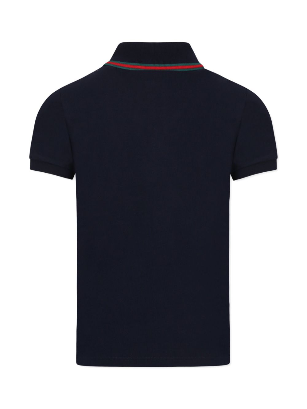 Gucci Kids Poloshirt met Web-detail - Blauw