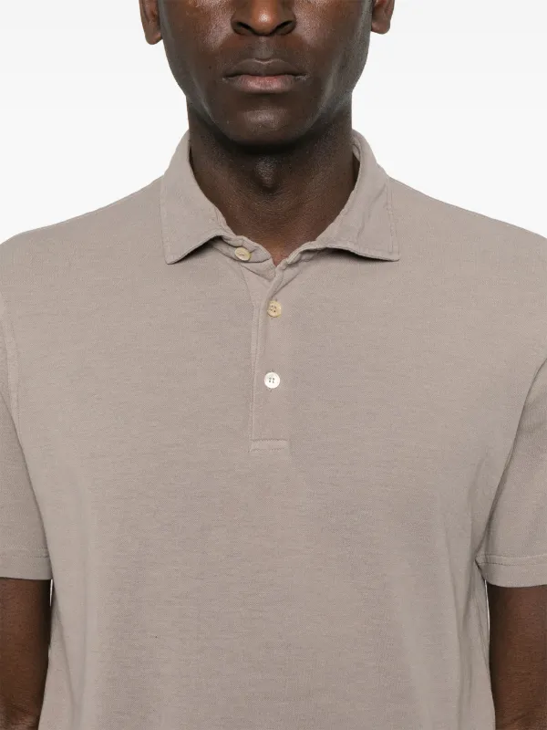 Tシャツ・カットソー FEDELI Biscuit Piquet Polo Shirt Fedeli Piqué Polo Shirt | Grey | FARFETCH