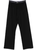 MSGM logo-waistband trousers - Black
