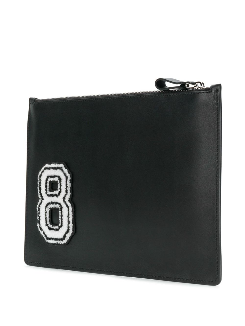 Valentino Garavani logo-appliqué clutch bag - Zwart