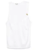 Elisabetta Franchi logo-jewelled jersey tank top - White
