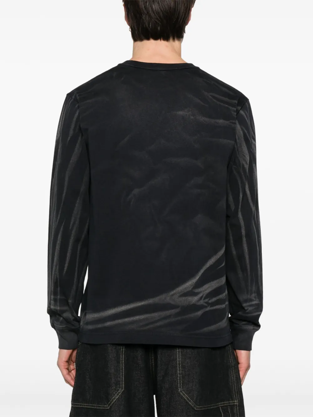 ALEXANDER WANG LOGO-EMBOSSED T-SHIRT