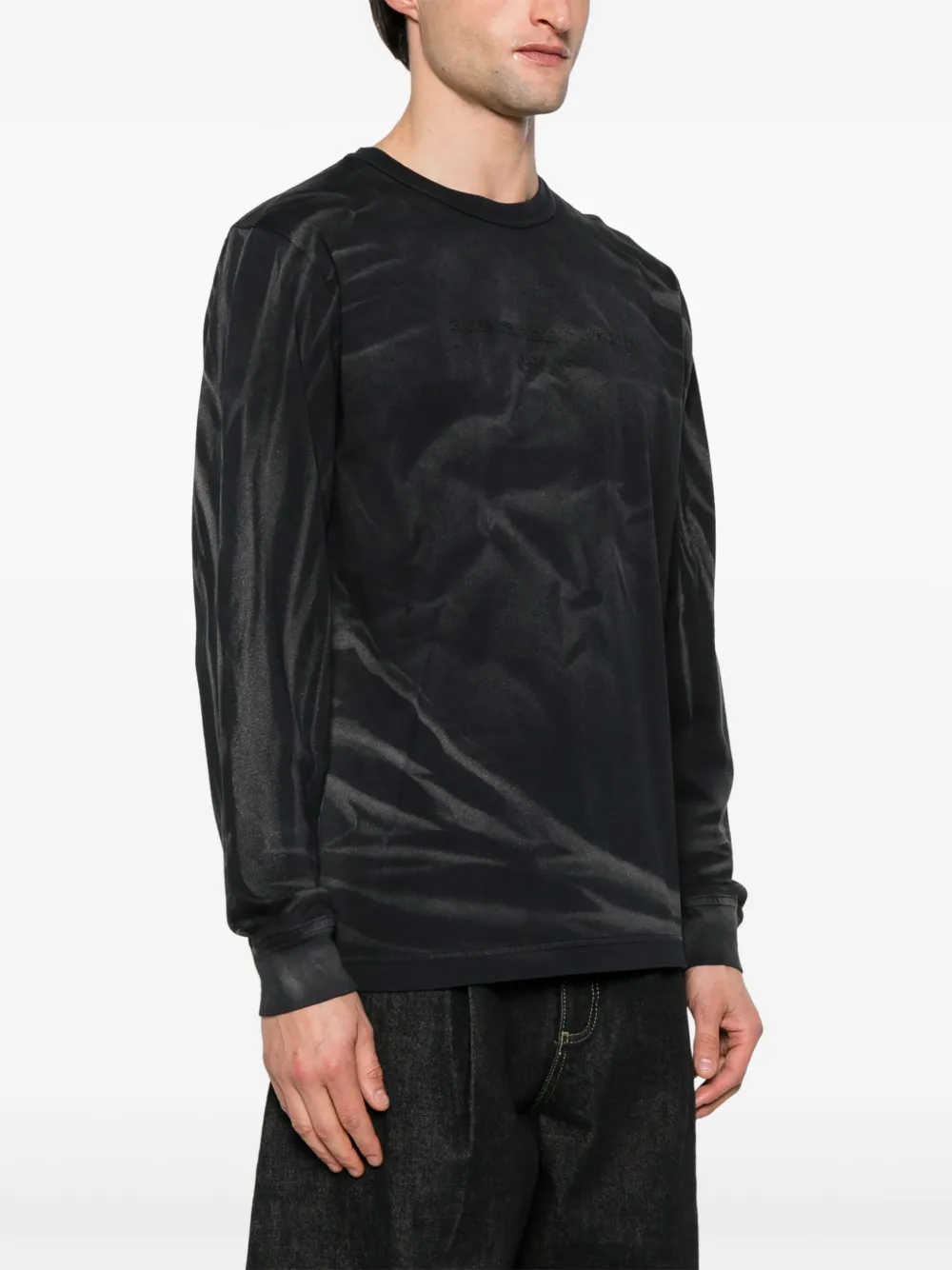 ALEXANDER WANG LOGO-EMBOSSED T-SHIRT