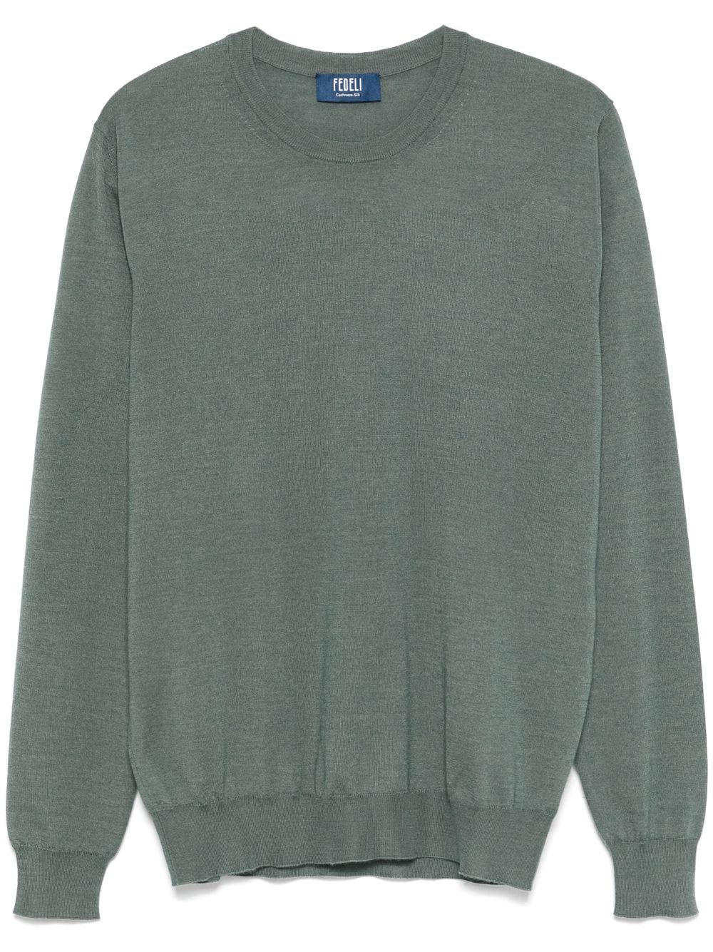 Fedeli fine-knit sweater - Grey