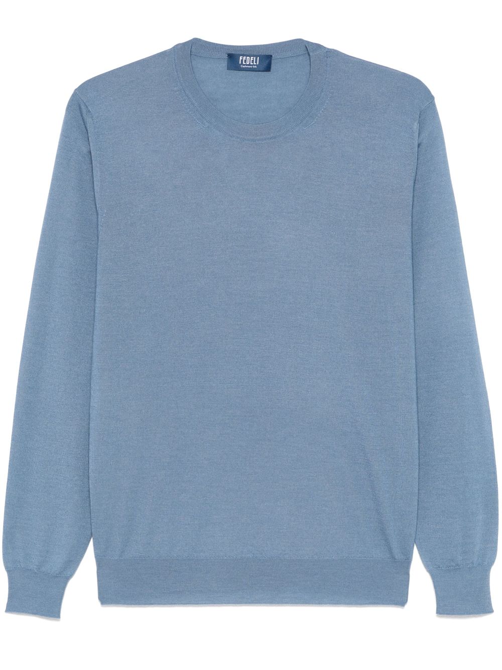 Fedeli fine-knit sweater - Blue