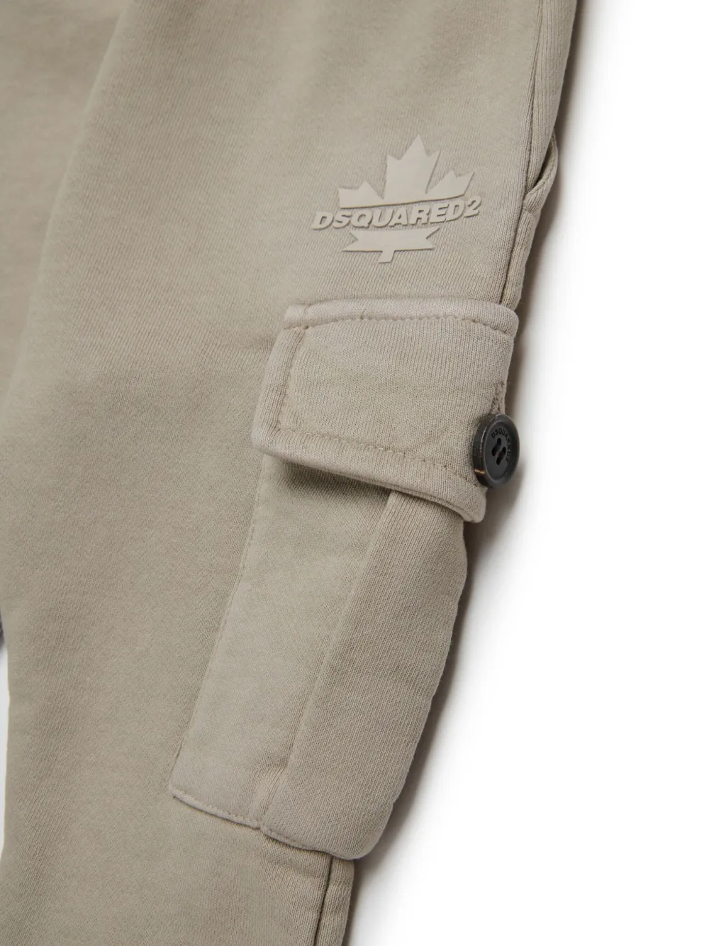 DSQUARED2 KIDS Trainingsbroek met rubberen logo Bruin