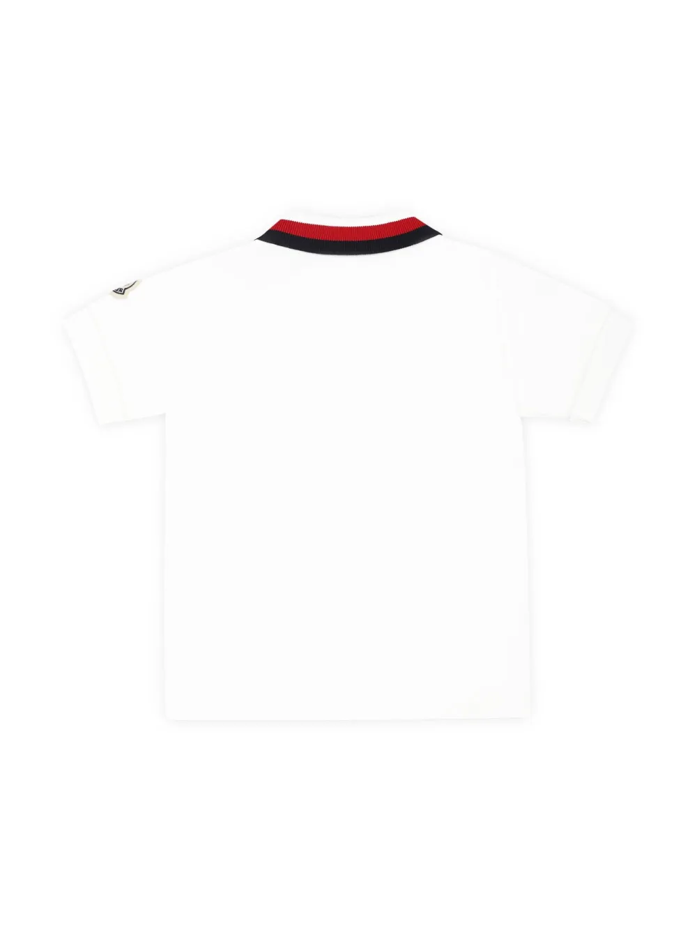 Moncler Enfant Poloshirt met geborduurd logo - Wit