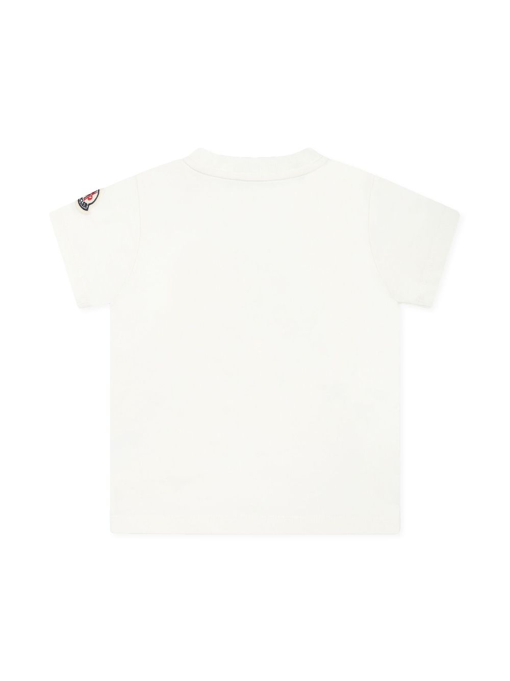 Moncler Enfant basketball-motif cotton T-shirt - White