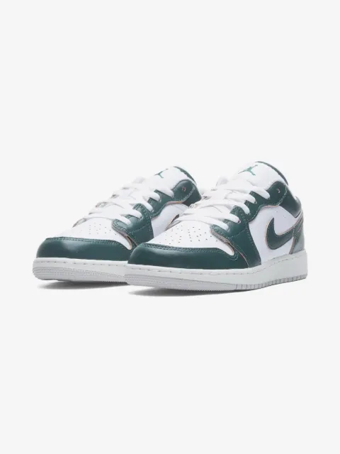 Jordan Kids Jordan 1 Low SE "Oxidized Green/White/Sail" sneakers