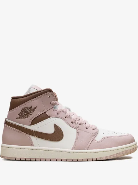 Nike Jordan 1 Mid "Pink Oxford/Brown" sneakers