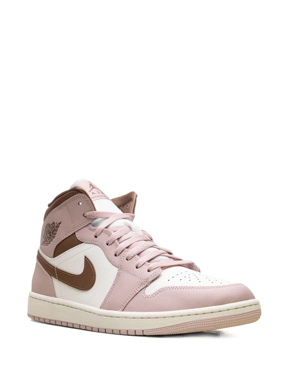 Jordan 1 Mid Pink Oxford/Brown sneakers - Roze