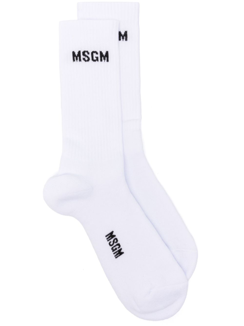 logo-jacquard socks