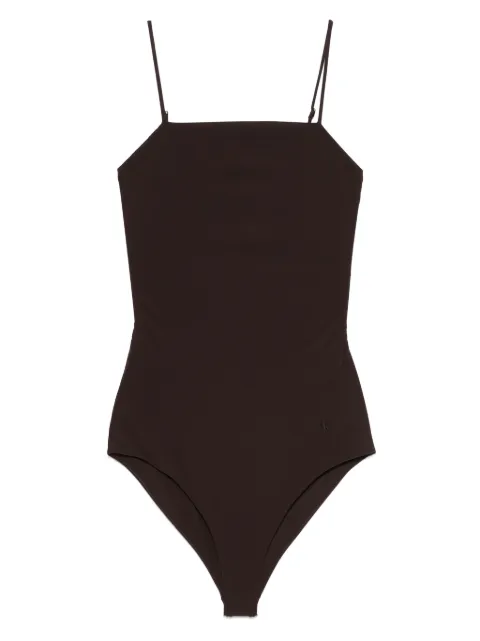 Jil Sander logo-embroidered swimsuit