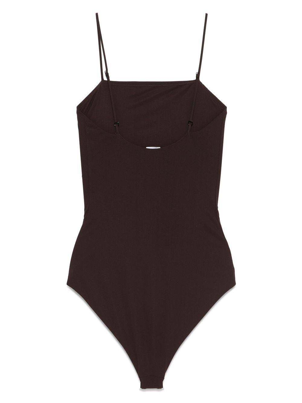 Jil Sander logo-embroidered swimsuit - Brown