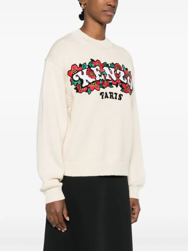 Kenzo x Verdy 标贴毛衣| 中性色| FARFETCH CN