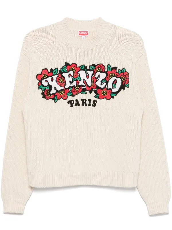 Kenzo x Verdy ロゴパッチ セーター | ニュートラル | FARFETCH JP