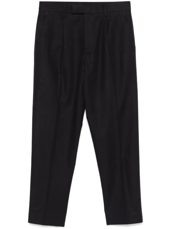 Zegna Pleat-detail Trousers in Blue