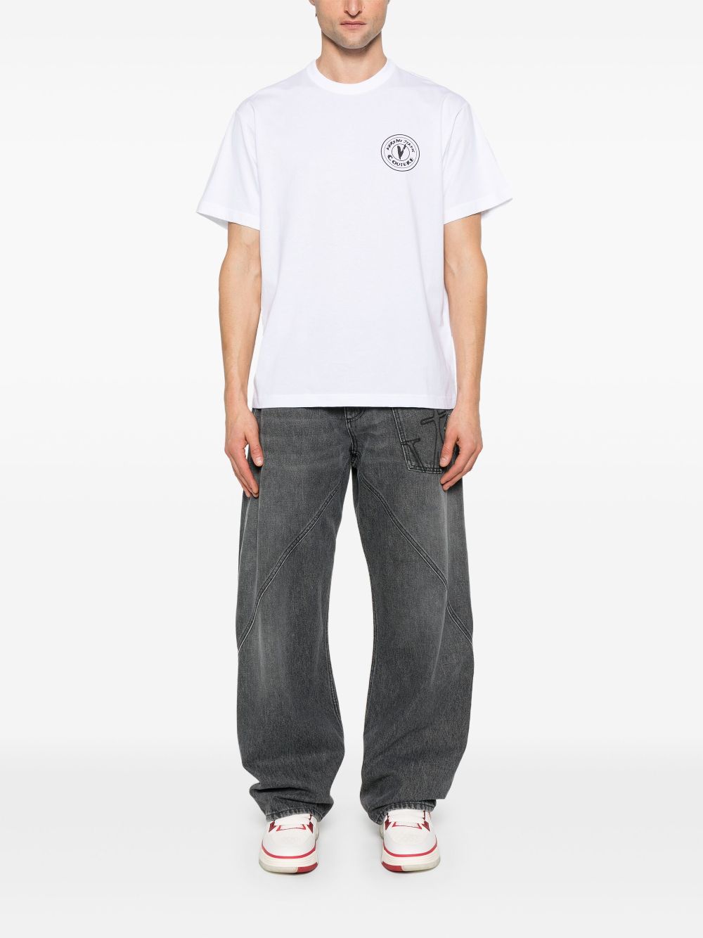 Versace Jeans Couture logo-print T-shirt - Wit