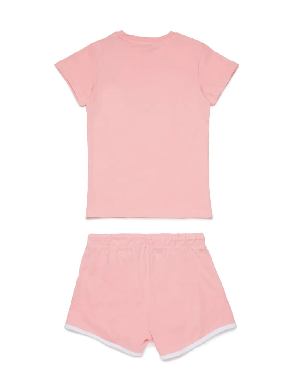 Diesel Kids T-shirt en shorts met logo - Roze