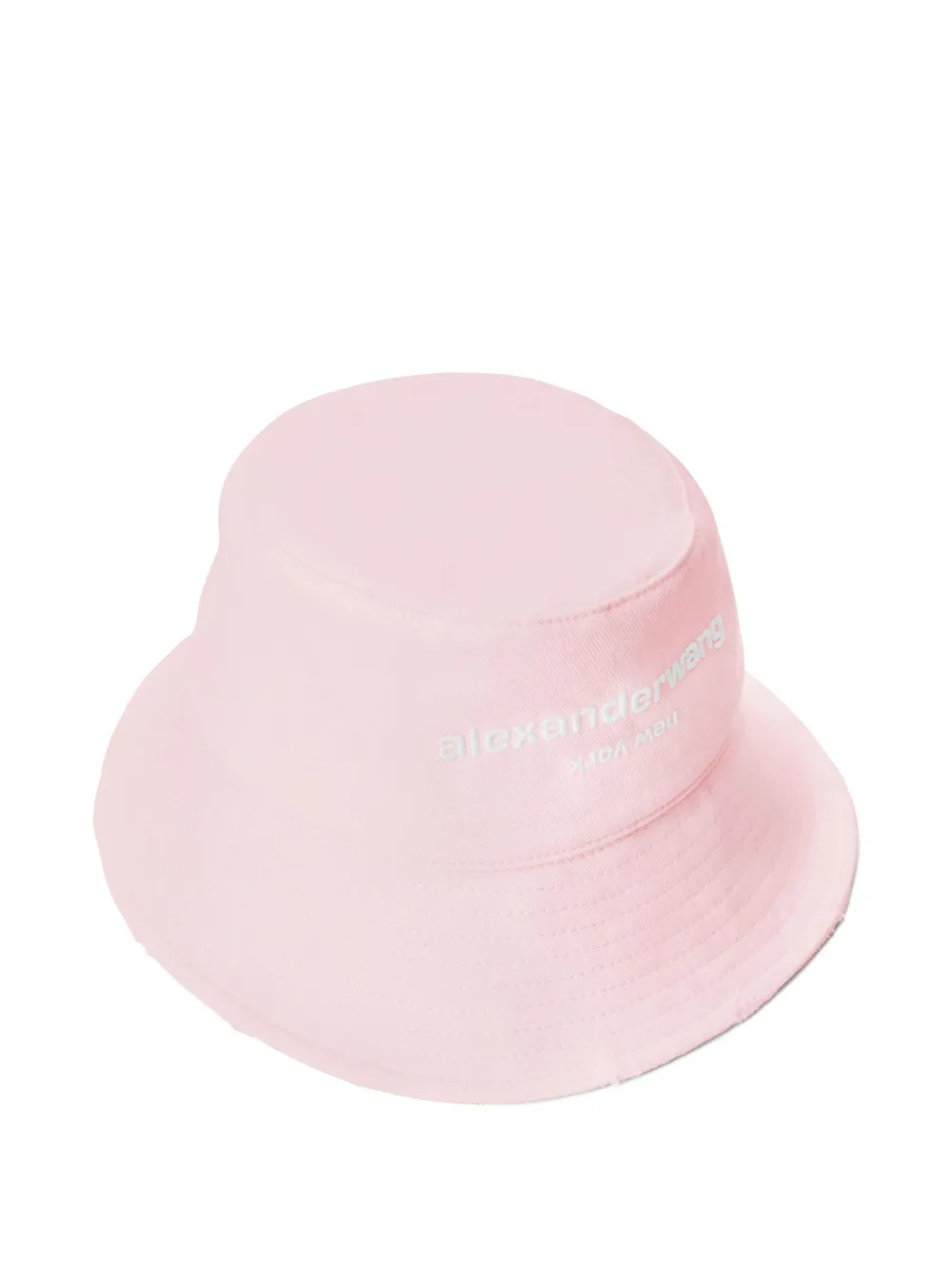 Alexander Wang distressed bucket hat - Roze