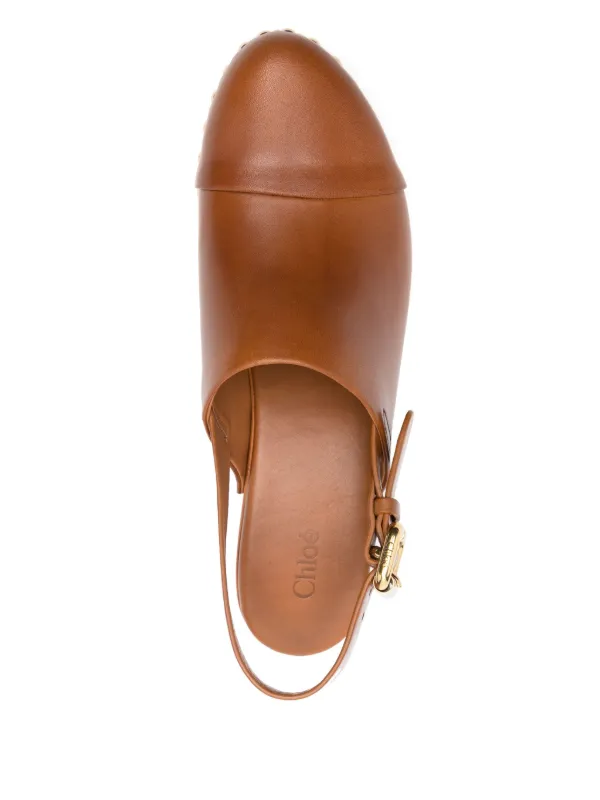 Chloé Jeanette Clogs | Brown | FARFETCH