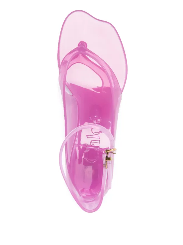 【関税&送料込】Chloe Sandals Pink Chloé Kids logo-strap slip-on Sandals | Pink | FARFETCH