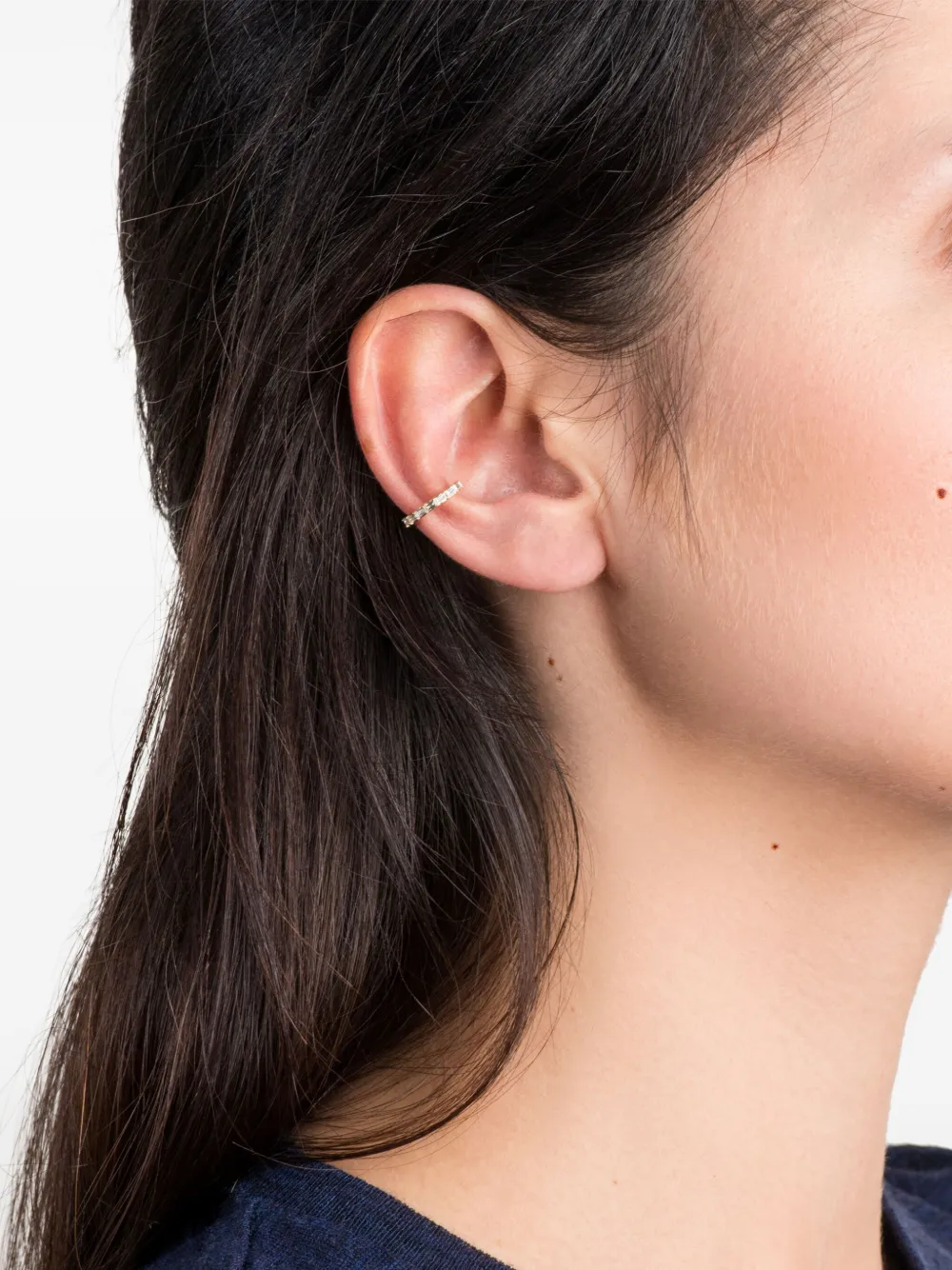 We by WHITEbIRD Ear cuff Helena in oro giallo 18 carati con diamanti | Image 2