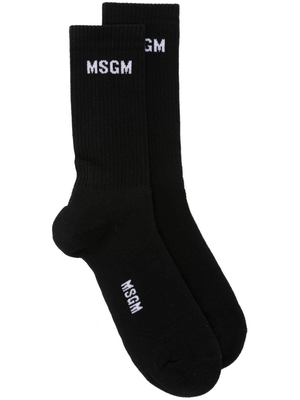 logo-jacquard socks