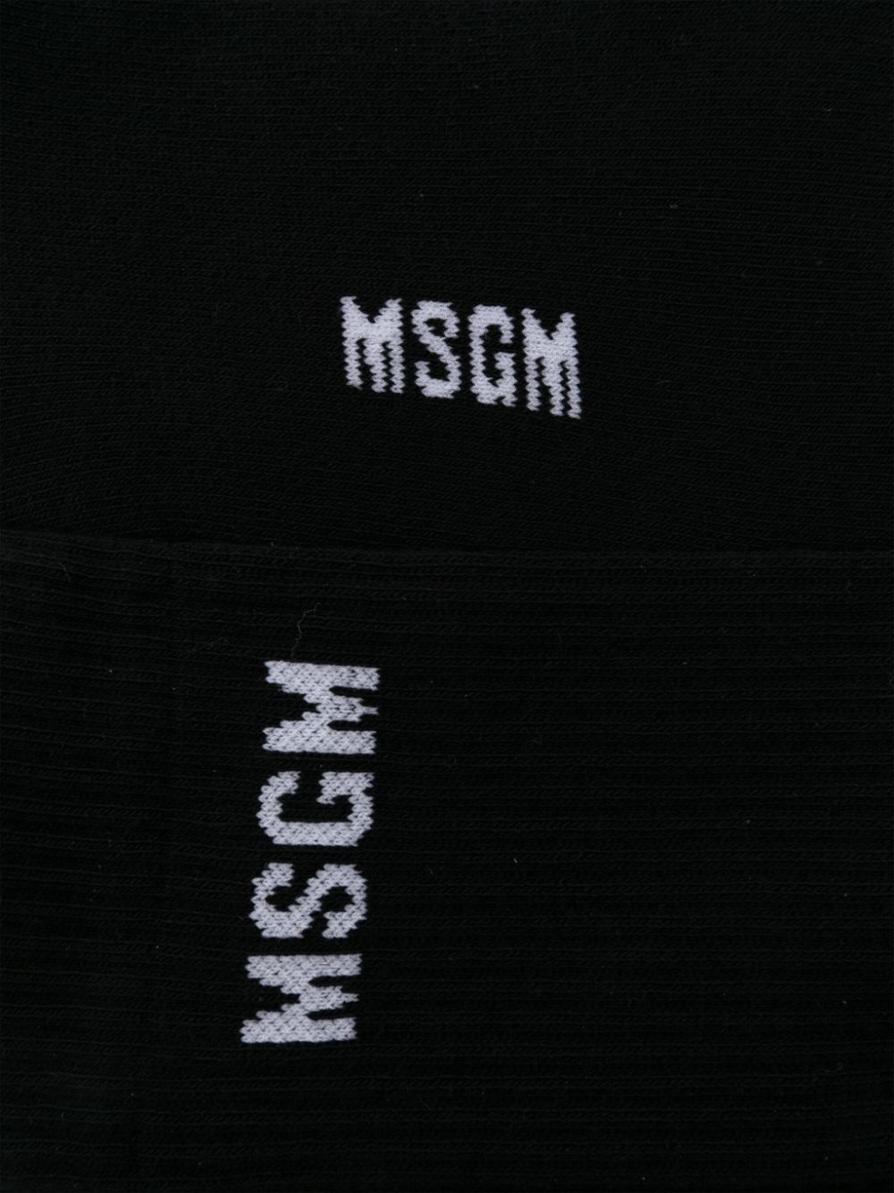 MSGM logo-jacquard socks - Zwart