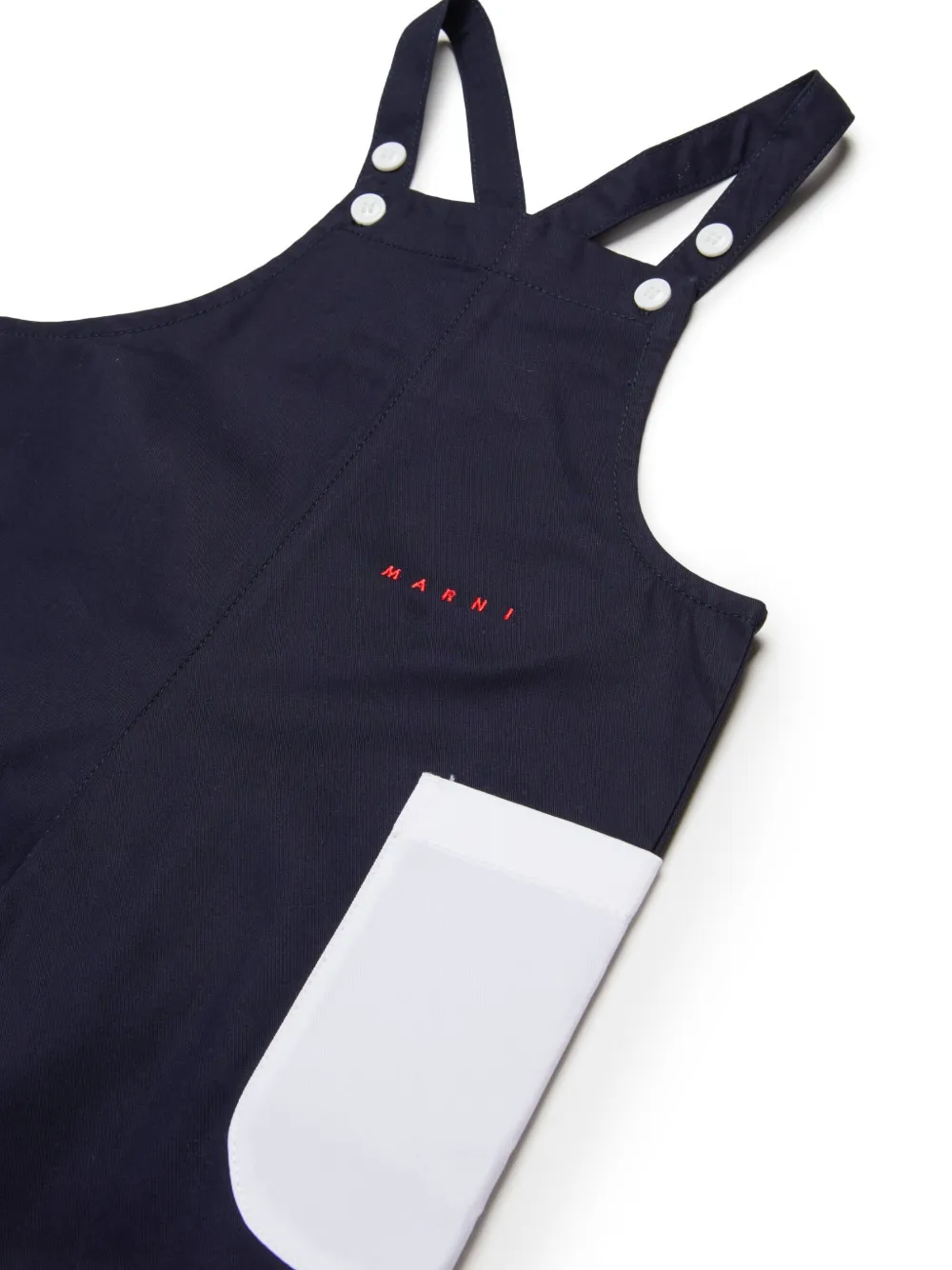 MARNI PATCH-POCKET DUNGAREES