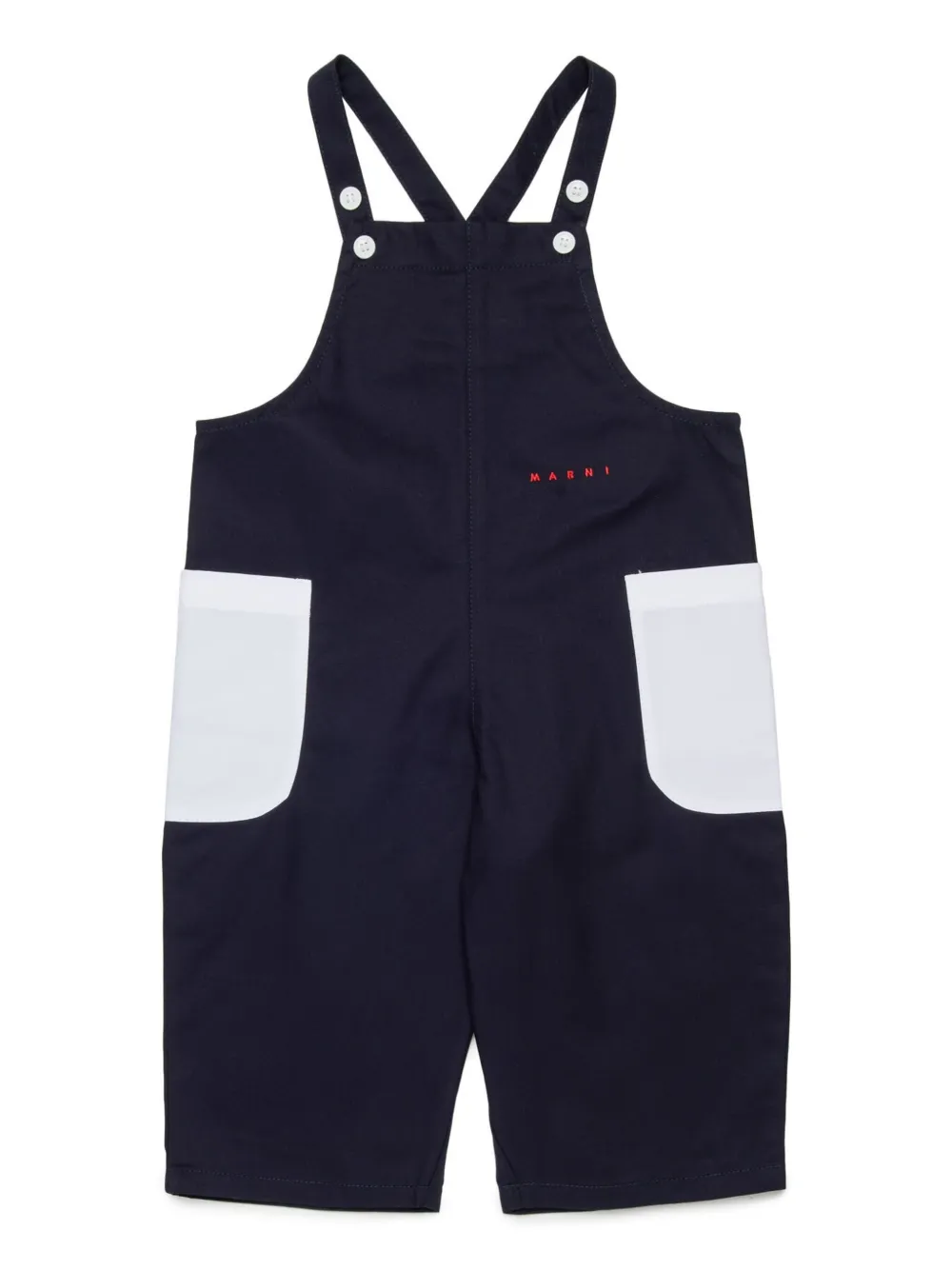 patch-pocket dungarees