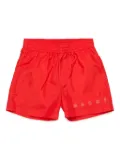 Marni Kids branded swimshorts - Red