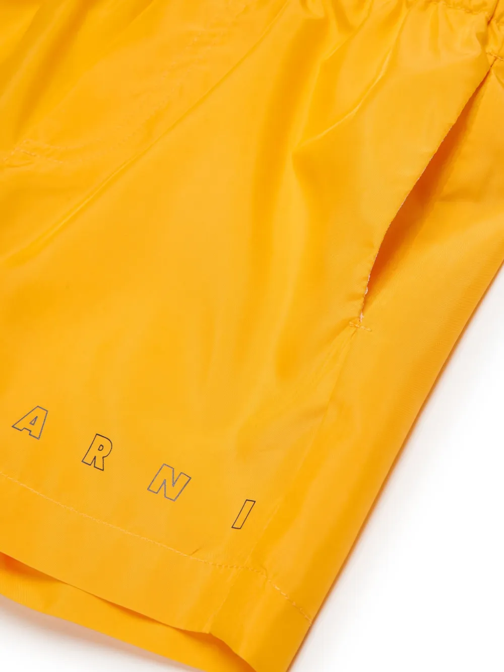 Marni Kids Zwembroek met logo Geel