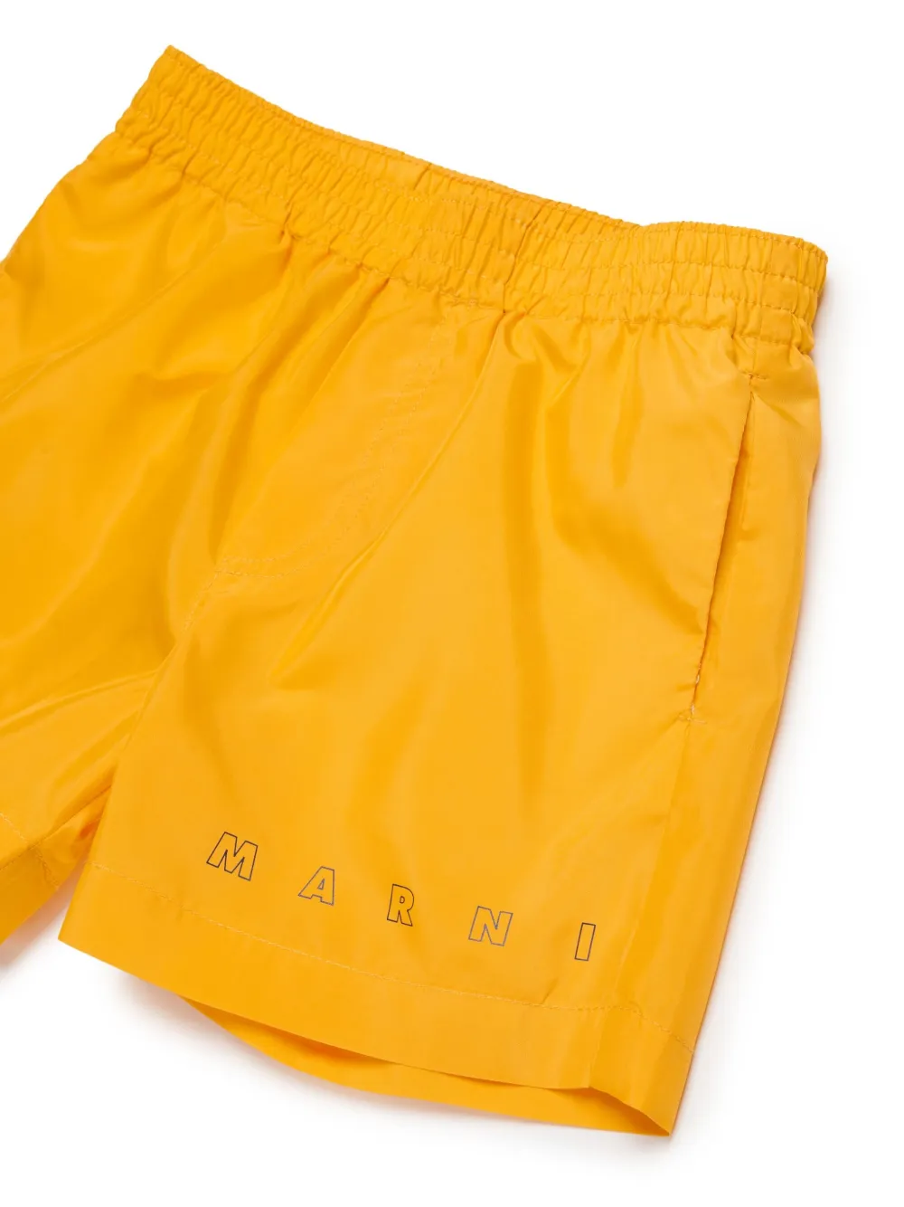 Marni Kids Zwembroek met logo Geel