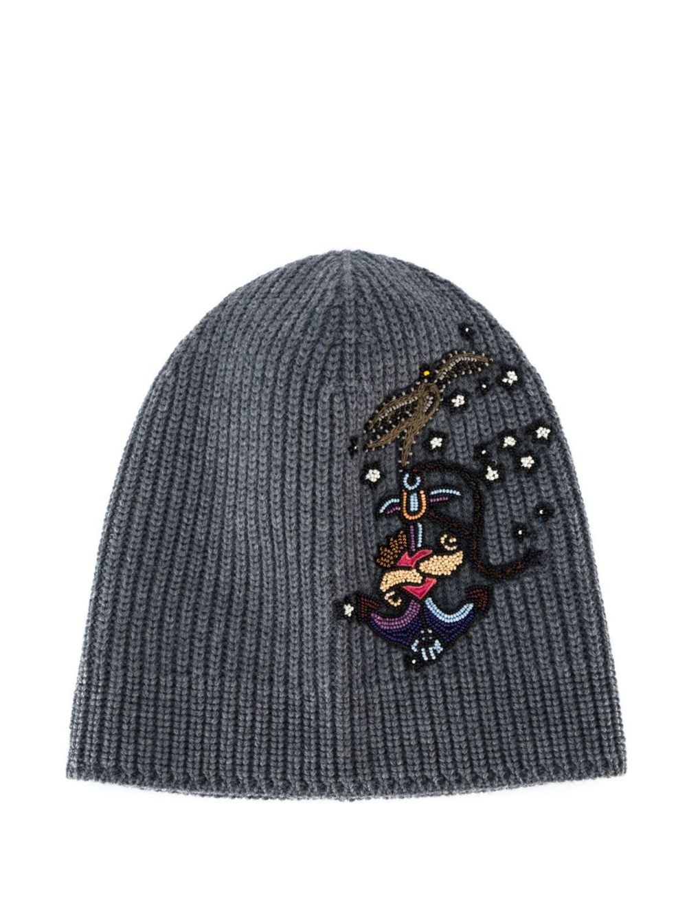 Valentino Garavani bead-embellished beanie - Grey