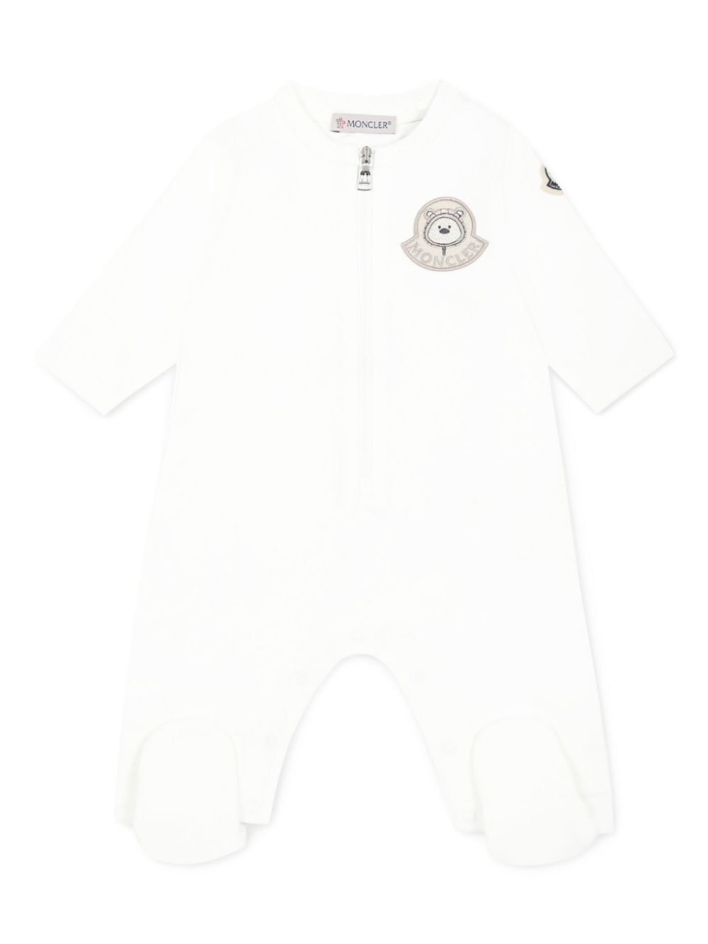 Moncler Enfant logo patch pajamas - White