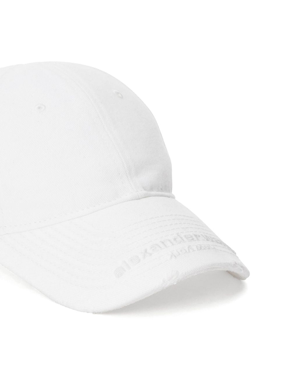 Alexander Wang logo cotton baseball cap - Wit