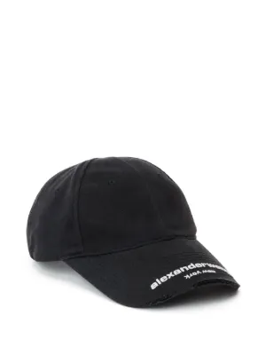 alexander wang キャップ Alexander Wang Black Nylon Baseball Cap Alexander Wang