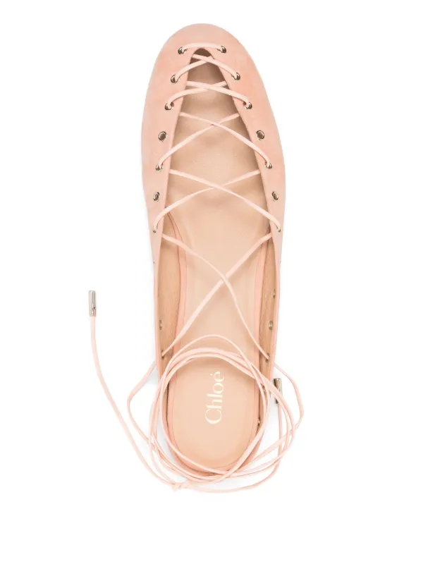 Chloé Ghillies Ballet Flats | Pink | FARFETCH