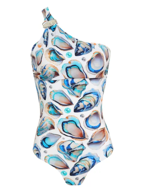 Brigitte traje de baño con concha estampada