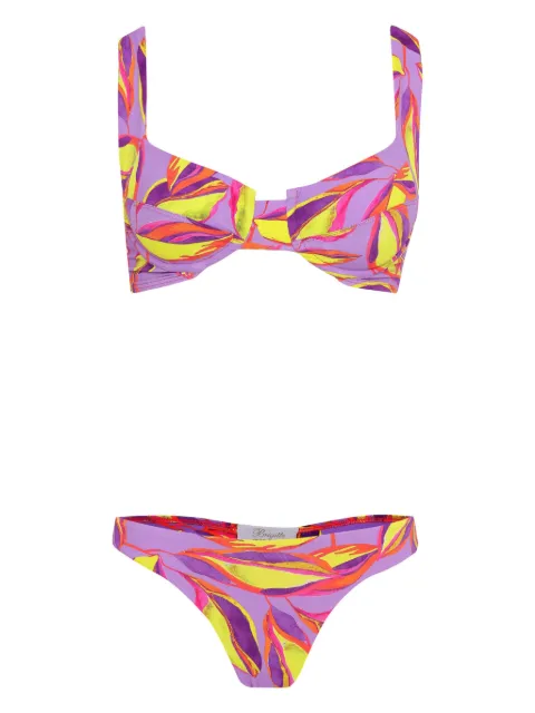 Brigitte bikini con estampado botánico