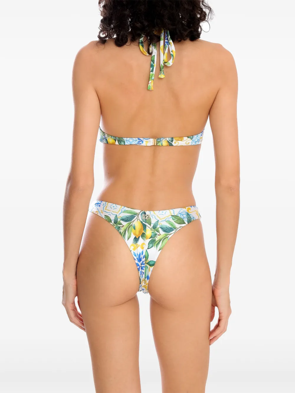Brigitte Bikini met citroenprint Groen